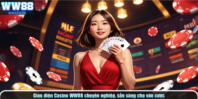 Giao diện Casino WW88 chuyên nghiệp, sẵn sàng cho ván cược