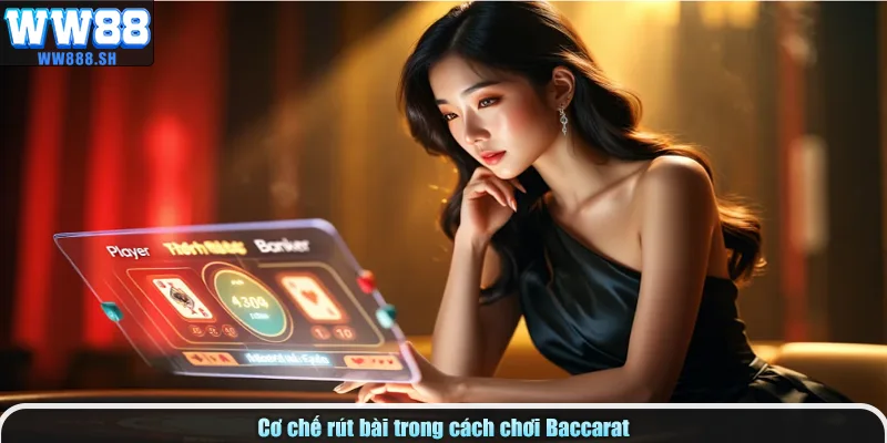 Cơ chế rút bài trong cách chơi Baccarat