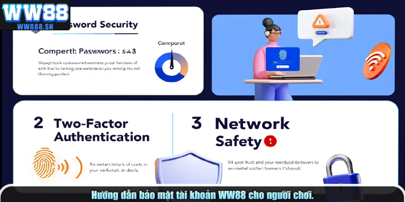 Hướng dẫn bảo mật tài khoản WW88 cho người chơi.