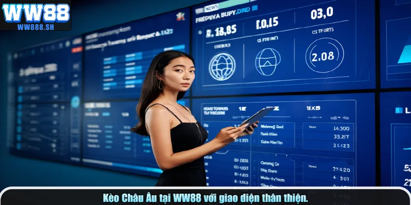 Kèo Châu Âu tại WW88 với giao diện thân thiện.