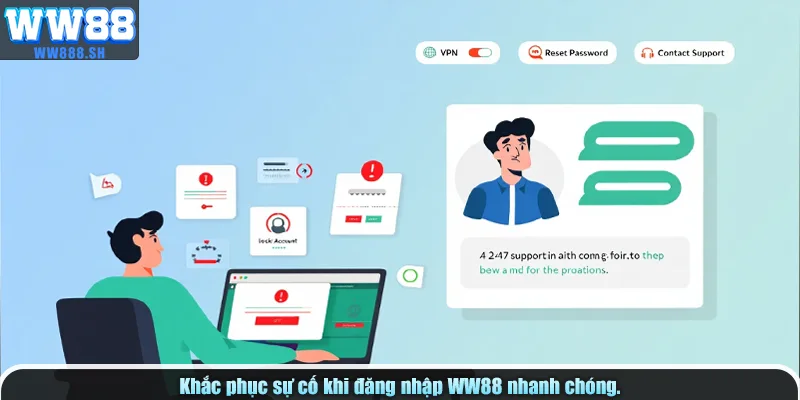 Khắc phục sự cố khi đăng nhập WW88 nhanh chóng.