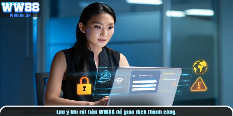 Lưu ý khi rút tiền WW88 để giao dịch thành công.