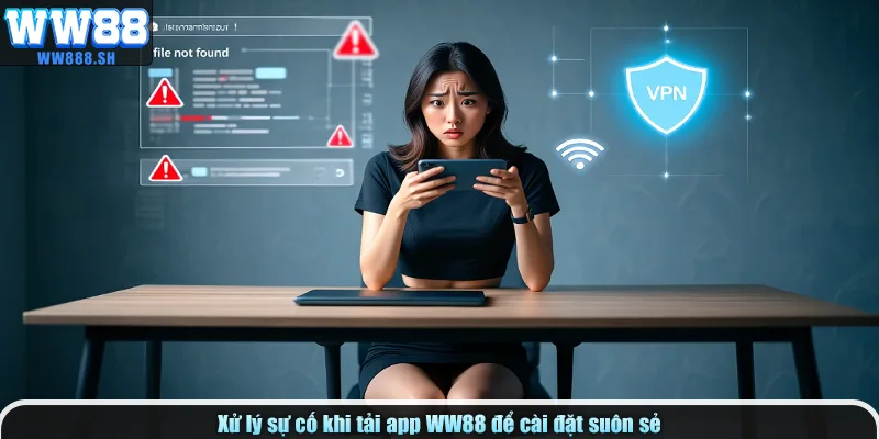 Xử lý sự cố khi tải app WW88 để cài đặt suôn sẻ.